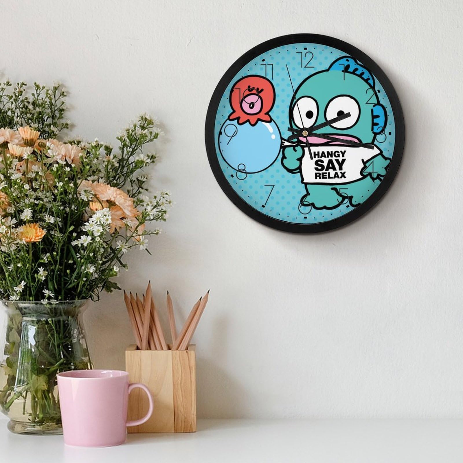 Amazon.co.jp: ハンギョドン (2) アニメ 壁掛け時計 かけ時計 置き時計